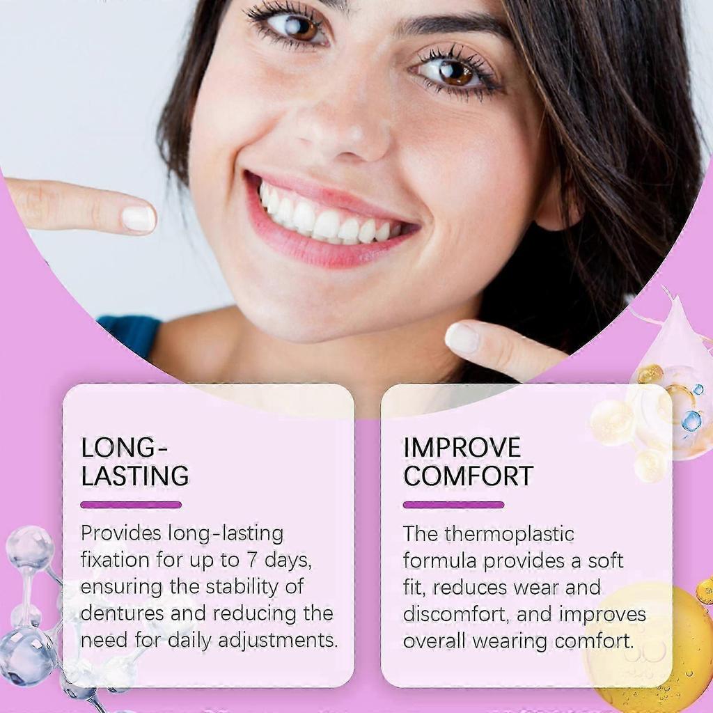 Denture Adhesive Thermoplastic Denture Adhesive Holds Dentures For Increased Comfort