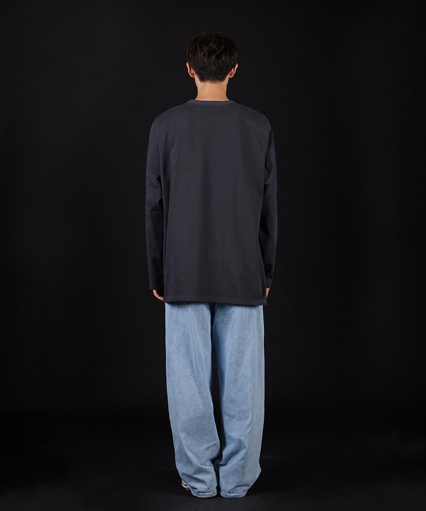Astral Projection Ap Studio Oversized Long Sleeve T-Shirt_Charcoal
