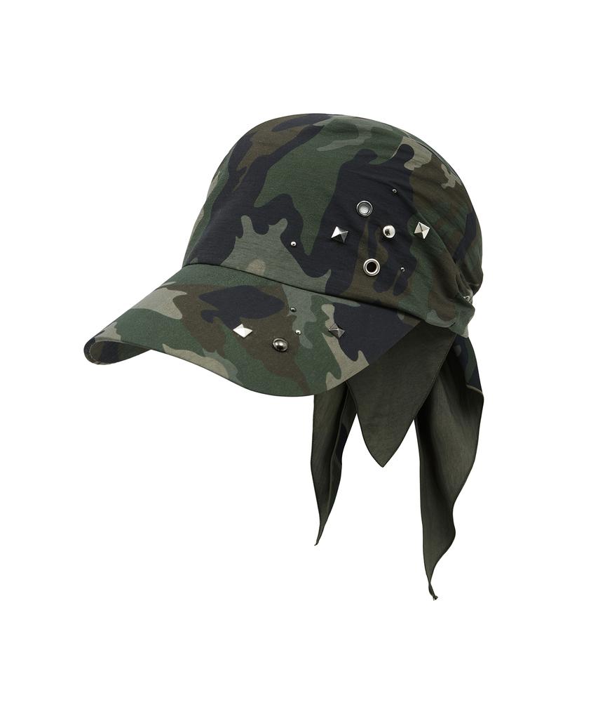MIDNIGHT MOVE Camo Bandana Cap (Khaki)