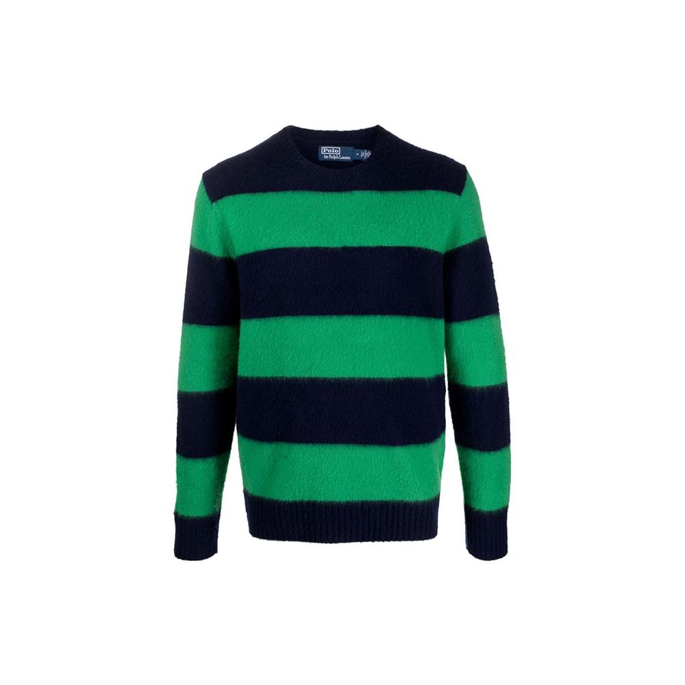

Polo Ralph Lauren Полосатый принт Повседневный свитер Мужской свитер Зеленый 710918114-002 XS