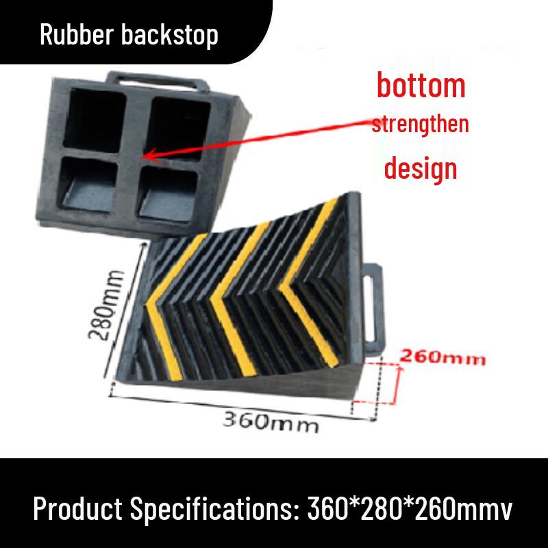 DAXTE Portable Triangular Rubber Wheel Chock