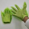 Grüne Pelzhandschuhe Monster Tier Teufel Dämon Weihnachtskostüm Herren Damen Erwachsener Weihnachtsmann Gruselig Halloween Joker Für Kind Kind Junge Mädchen