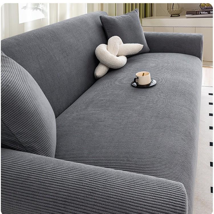 Corduroy Sofa Cover All Inclusive New All Season Anti Cat Scratch Protective Cover