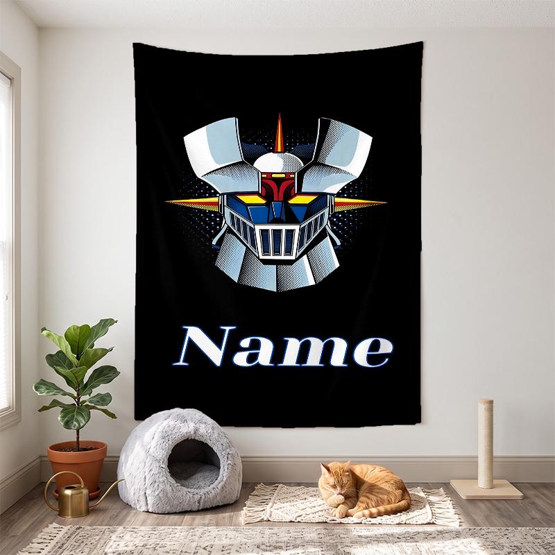 Mazinger (1) Customizable Name Decorative Wall Tapestry Ideal Choice for Wall Decor In Bedrooms Living Rooms Dorms and Home