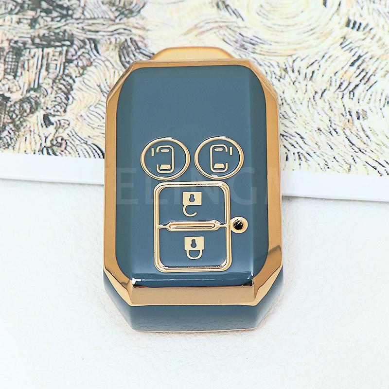 4 Buttons Auto Shell Fob Holder For Suzuki Swift Ignis Ertiga Wagon R Monopoly Car Remote Key Cover Case Keychain Accessories
