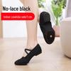 Women's Lace-Free Ballet Heeled Dance Shoes with Soft Sole for Yoga and Classical Dance