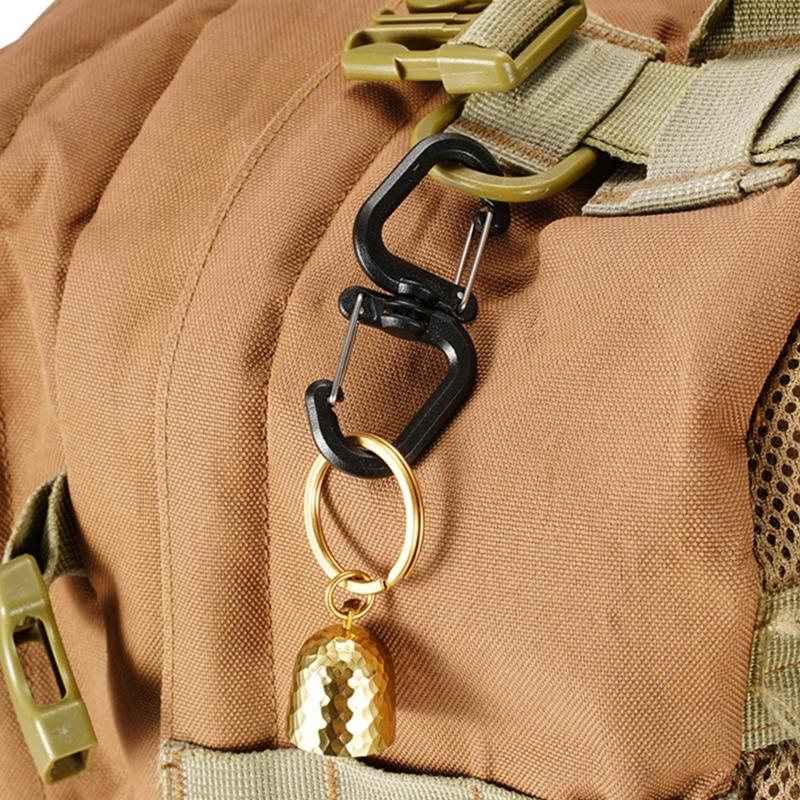 Outdoor 360 Rotating Hook Backpacks Carabiner Clip Portable S Chain Hooks Outdoor Swivels Clip Camping Double Hooks