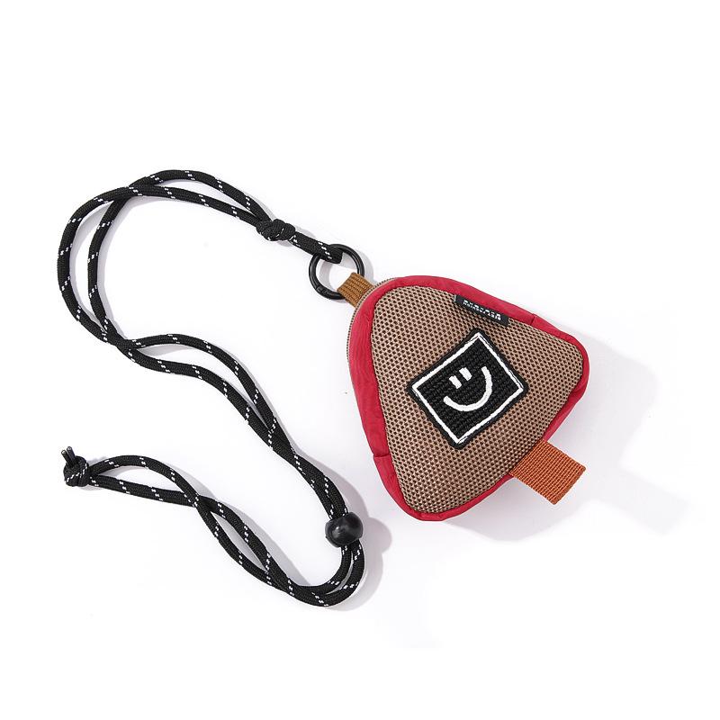 Creative Mini Earphone & Coin Bag with Logo Print - Portable Storage & Key Pendant