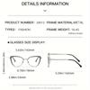 1 Pair Of New Color Changing Anti Blue Light Glasses Metal Cat Eye Holder Women'S Fashionable Glasses