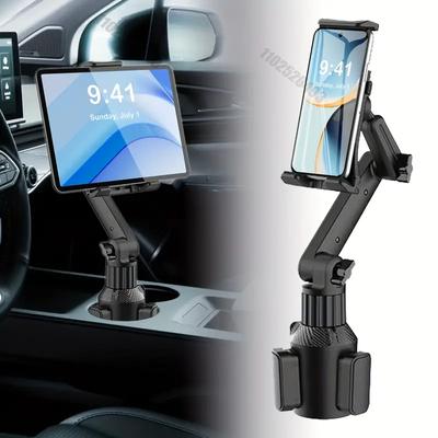 Auto 270 Neigungsstange Dreieckiger Sockel Ram Mount Tablet-Halter Tablet-Becherhalterung 360 Verstellbare Smartphone-Halterung Für SUV