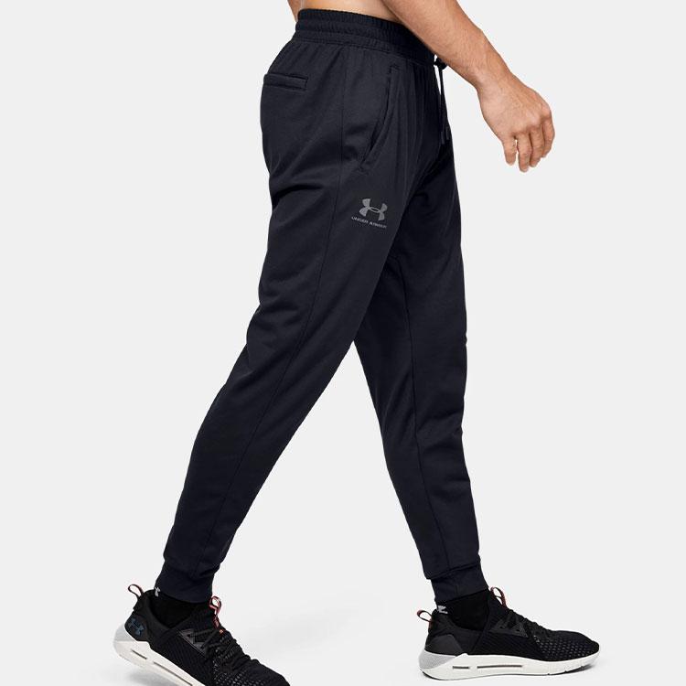Under Armour Loose Knit Sports Pants Men Bottoms Black 1352099-001
