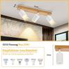 Spot de plafond - NETTLIFE - GU10 - 3 ampoules - Rotatif 350° - Blanc métal