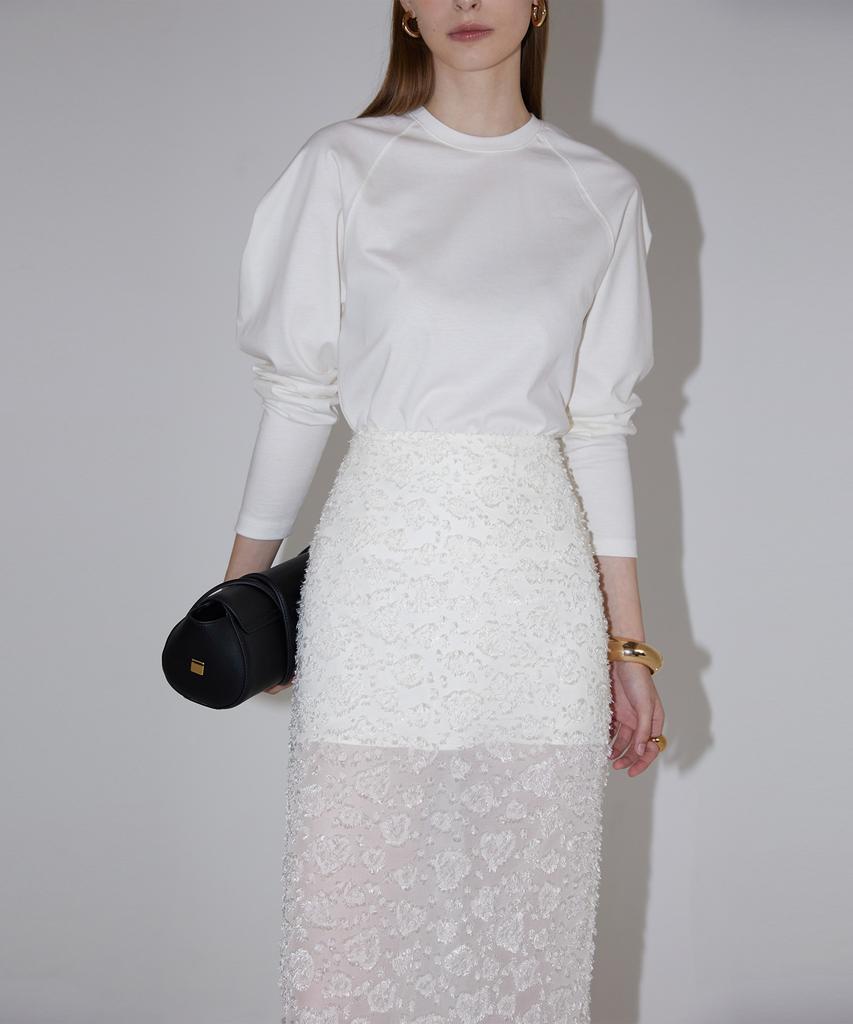 Rene J Sand Puff Sleeve T-Shirt
