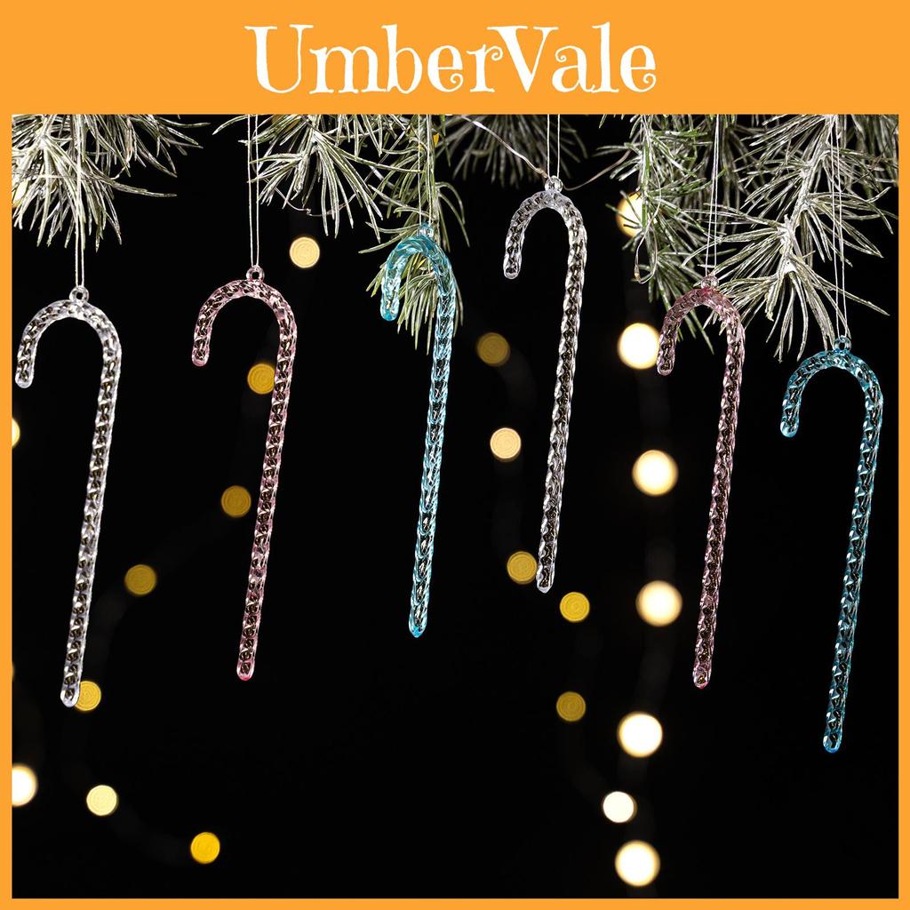 Christmas Acrylic Snowflake Ornaments With Colorful Ice Cones For Holiday Tree Decor