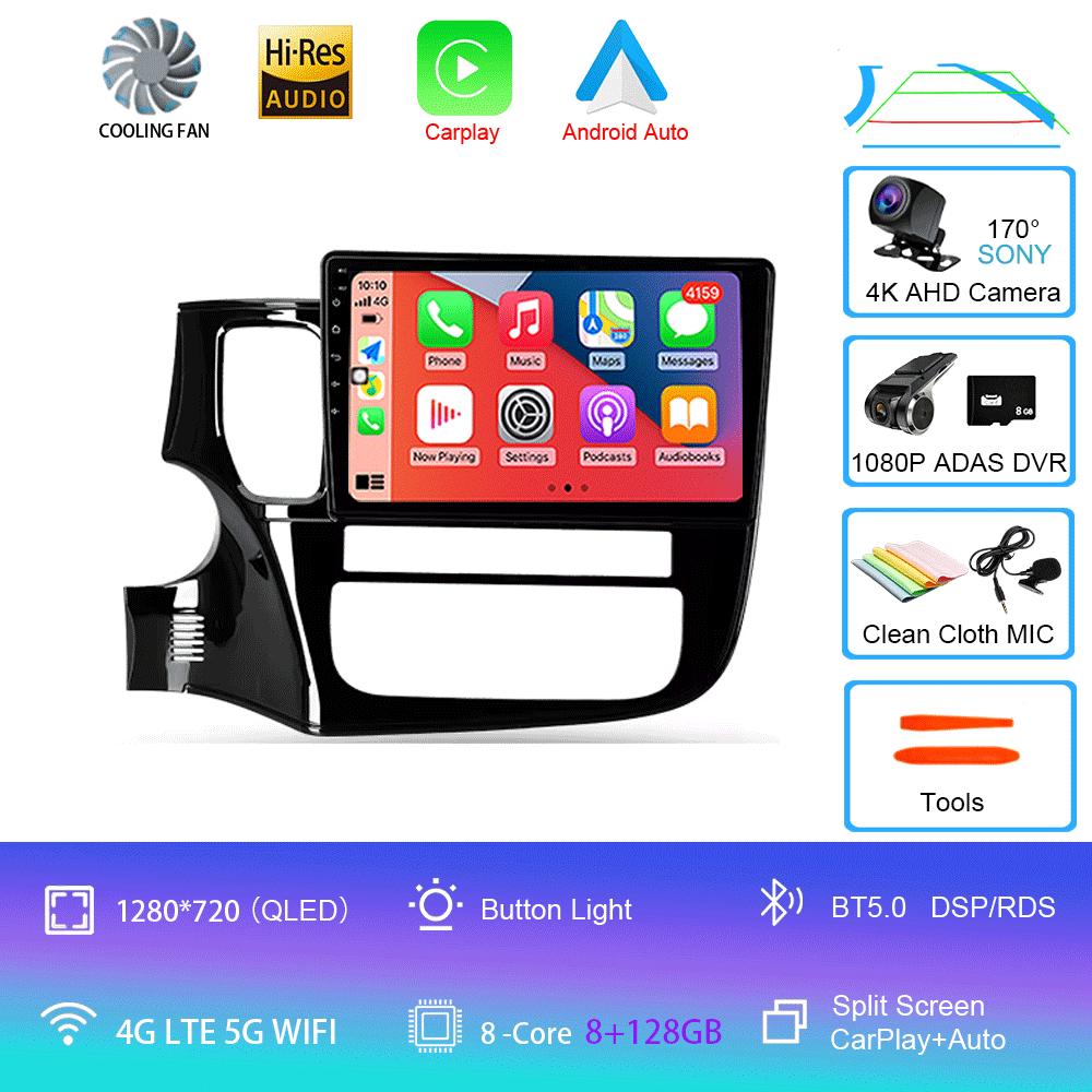 Car Radio Android 14 Carplay For Mitsubishi Outlander 3 GF0W GG0W 2012-2018 Multimedia Video Player Navigation Stereo GPS 2din