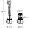 360° Rotating Kitchen Faucet Pressurized Anti-Splash Extended Filter Foam Universal Faucet Head Sprayer for Kitchen