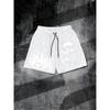 European and American Men's Summer Flame Skull Print Comfortable and Breathable Drawstring Shorts for Outdoor Leisure Vacation