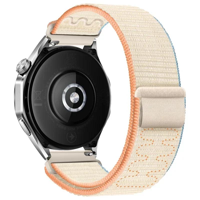 20mm 22mm Smart Watch Strap for Amazfit Balance GT4/3/2 46mm Nylon Loop Bracelet for Samsung Galaxy Watch 4/6 Classic 5 Pro 45mm