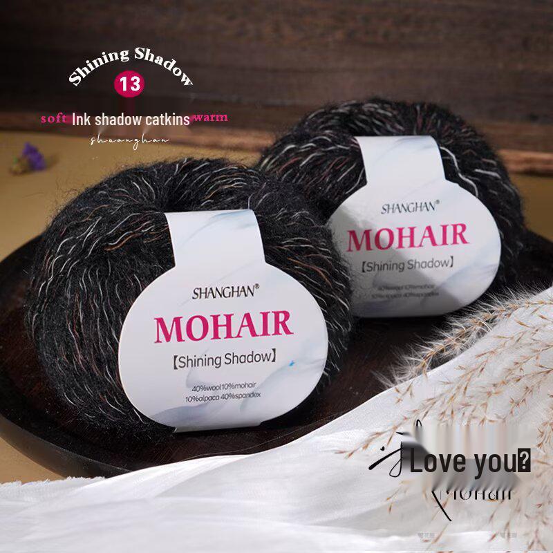 Mohair Silk Gradient Wool Scarf & Knitted DIY Kit for Sweater, Coat, Hat, Shawl