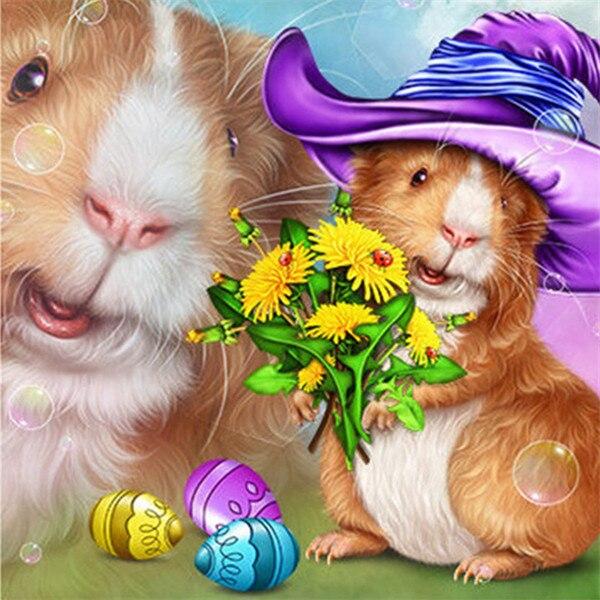 Diamond Painting Mouse Full Square Round New Arrival 5D DIY Diamond Embroidery Animal Handicraft Halloween Decoration