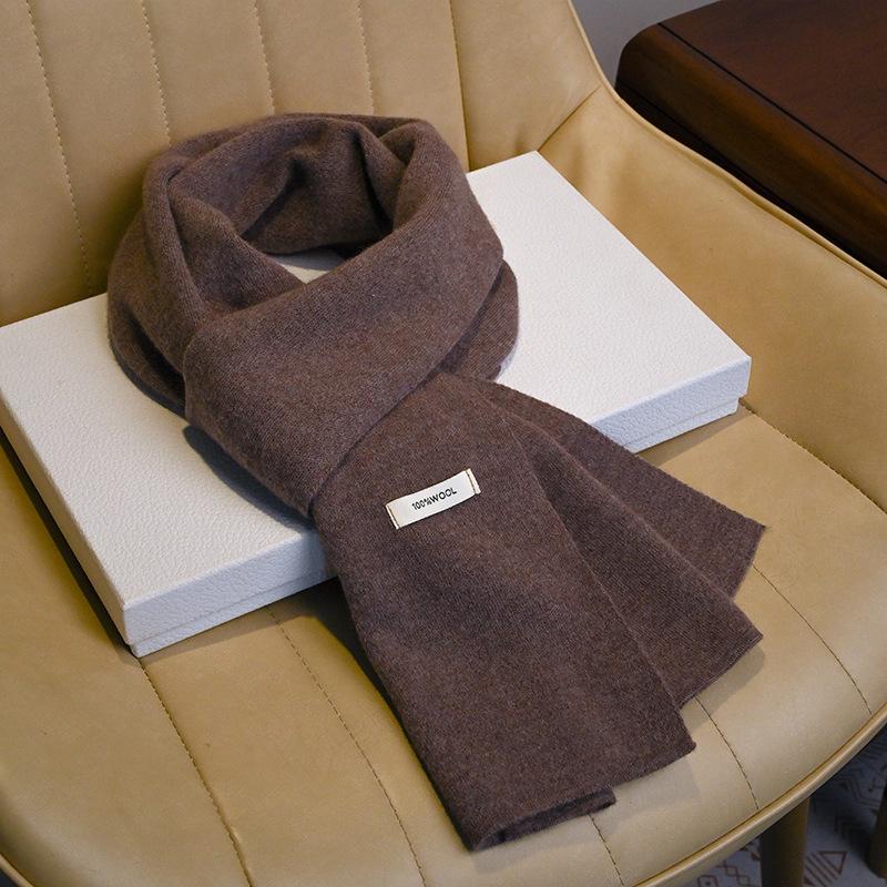 Premium Pure Wool Knitted Scarf, Versatile Red Scarf In Autumn and Winter, New Gifts for Men and Women