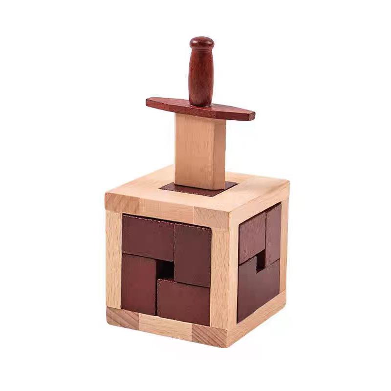 Impossible Very Difficult Wooden Brain Teaser Puzzle Box For Adults And Kids Iq Challenge Assembly Disentanglement Unique Gifts