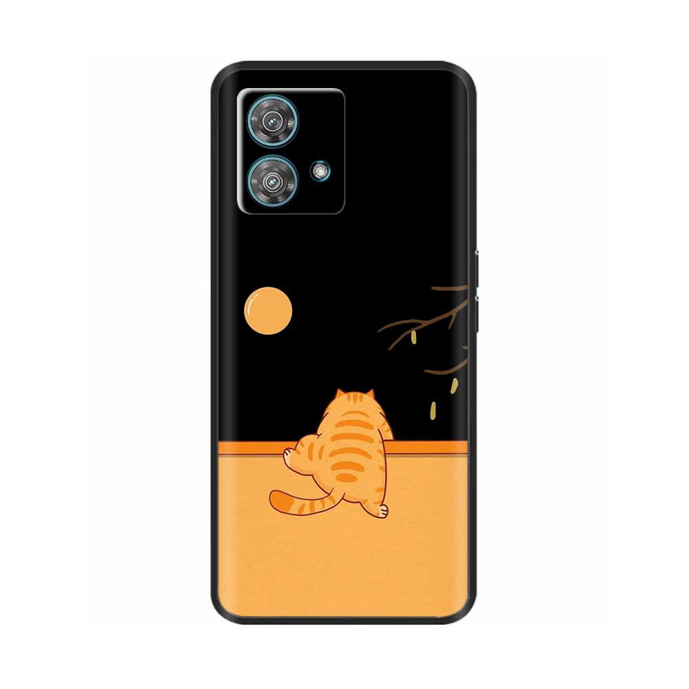For Motorola Moto Edge 40 Neo Case Soft Silicone Flower Phone Back Cover For Motorola Edge 40 5G Cases Edge40 Neo Coque Fundas