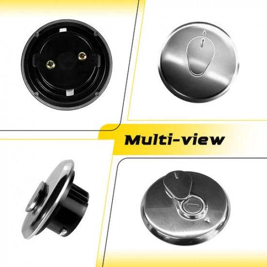 Universal Most For Gas Tank Lid Motorcycle Fuel Cap 2Keys + Cover Lock Assembly