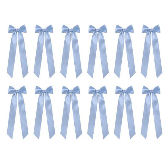 12 шт. Прикраси-бантики для свічників 13 дюймів Самоклеючий великий бант зі стрічки для свічника, подарункової упаковки, весільного столу, центральні елементи