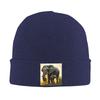 A Majestic Elephant With Her Baby Elephant Warm Knitted Cap Winter Knit Bonnet Hat Skullies Beanies Hip Hop Caps for Unisex