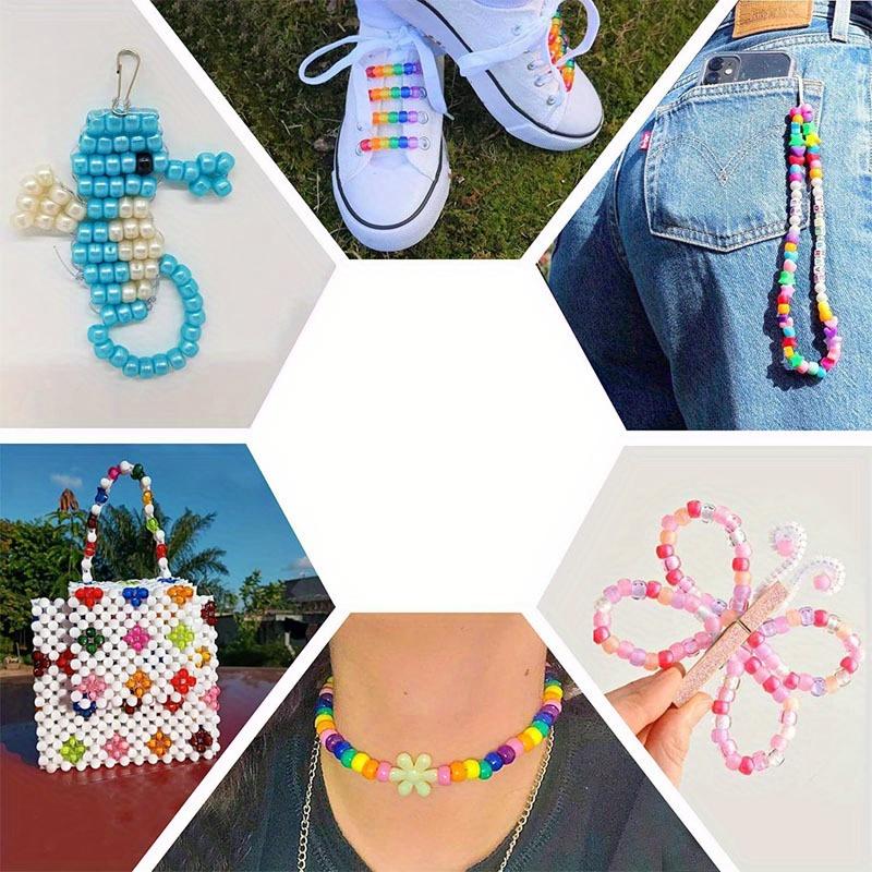 365pcs for Hair Braids Make Your Own Dirty Braids, Big Hole Bucket Beads, Bracelets, Dtring Beads