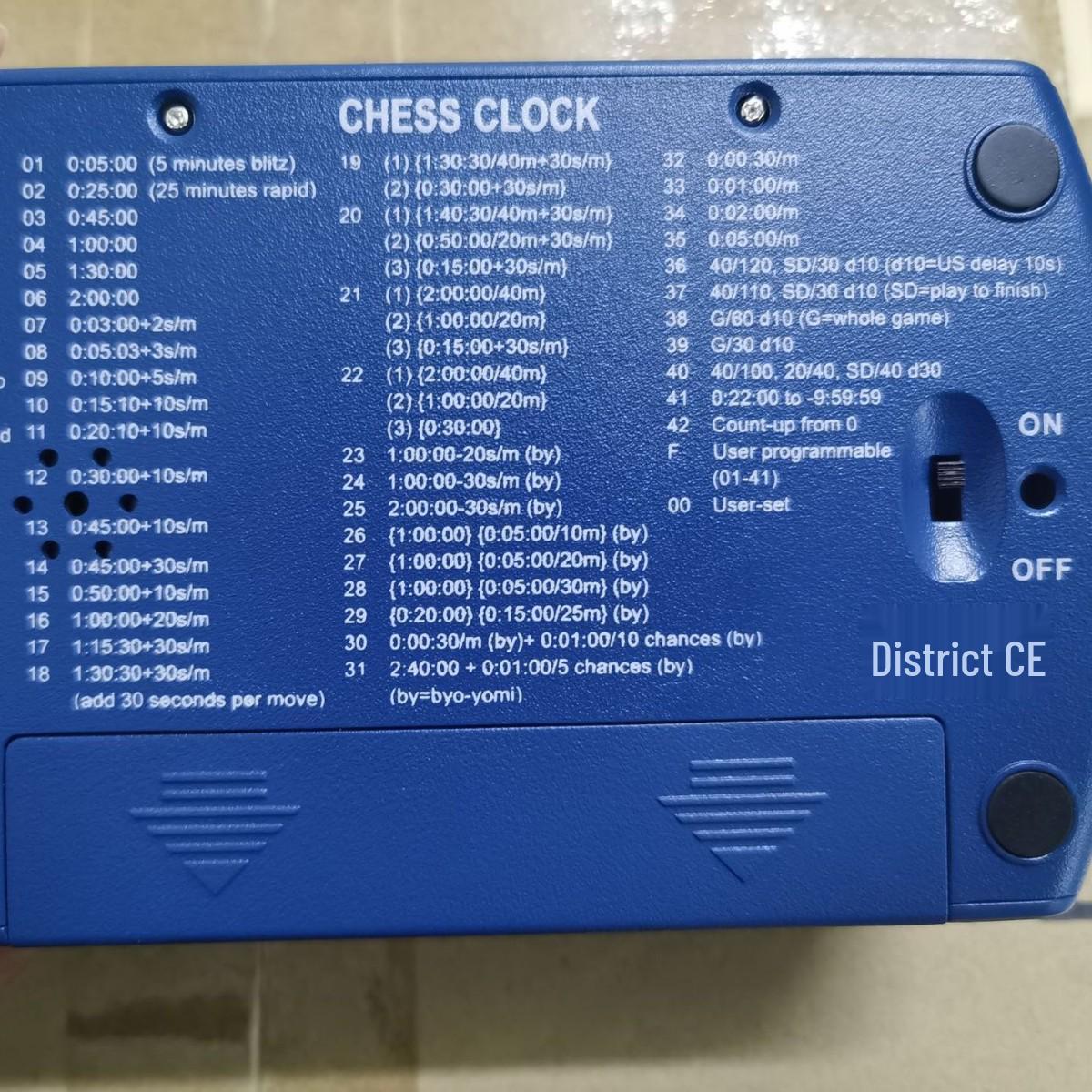 PS-1688 Chess Clock - Timer for Chess, Chinese Chess, and Go Competitions 161*100*62 mm