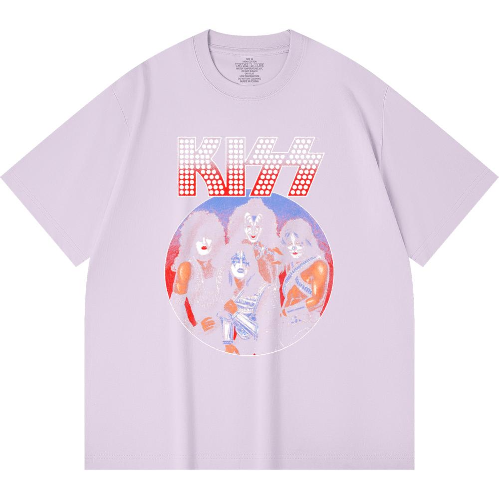 230 Gsm 100% Cotton Heavy Metal T-Shirt  Rock Band Popular Music Print Unisex Heavy Cotton T Shirt