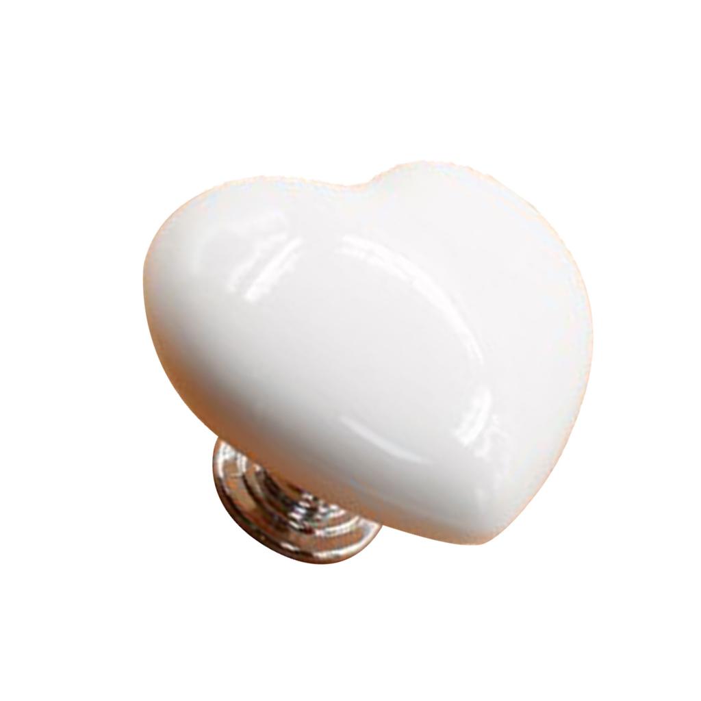 Heart Shaped Toilet Tank Button Plastic Solid Universal Toilet Button Press Replacement for Bathroom