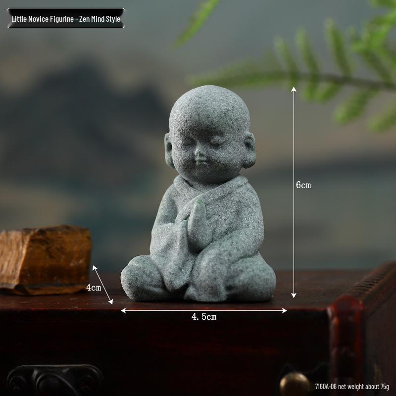 Envy Porcelain Stone Lantern: Small Chinese Pavilion Ornament for Desktop or Fish Tank Scenery.