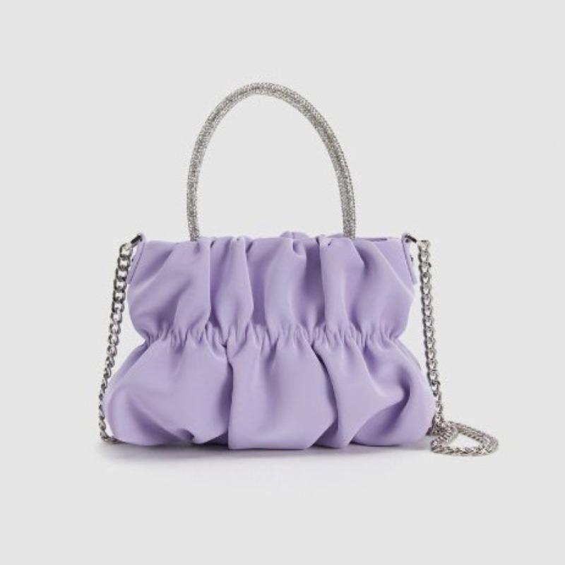 Handbag with Shoulder Strap for Ladies, Party Style, Pleated Cloud-shaped Chain Crossbody Bag
