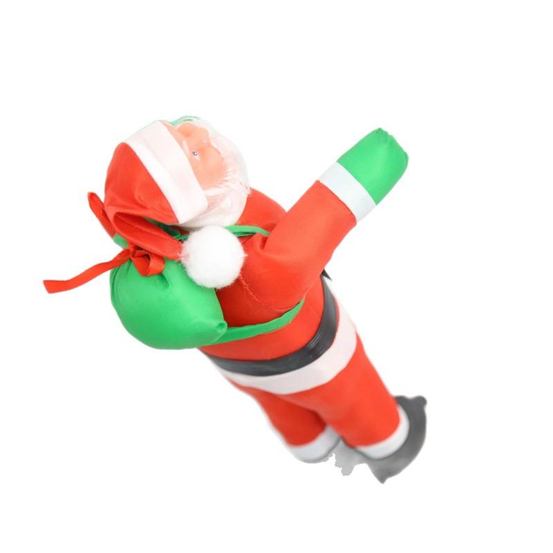 Santa Claus ladder doll pendant, Christmas pendant on window wall