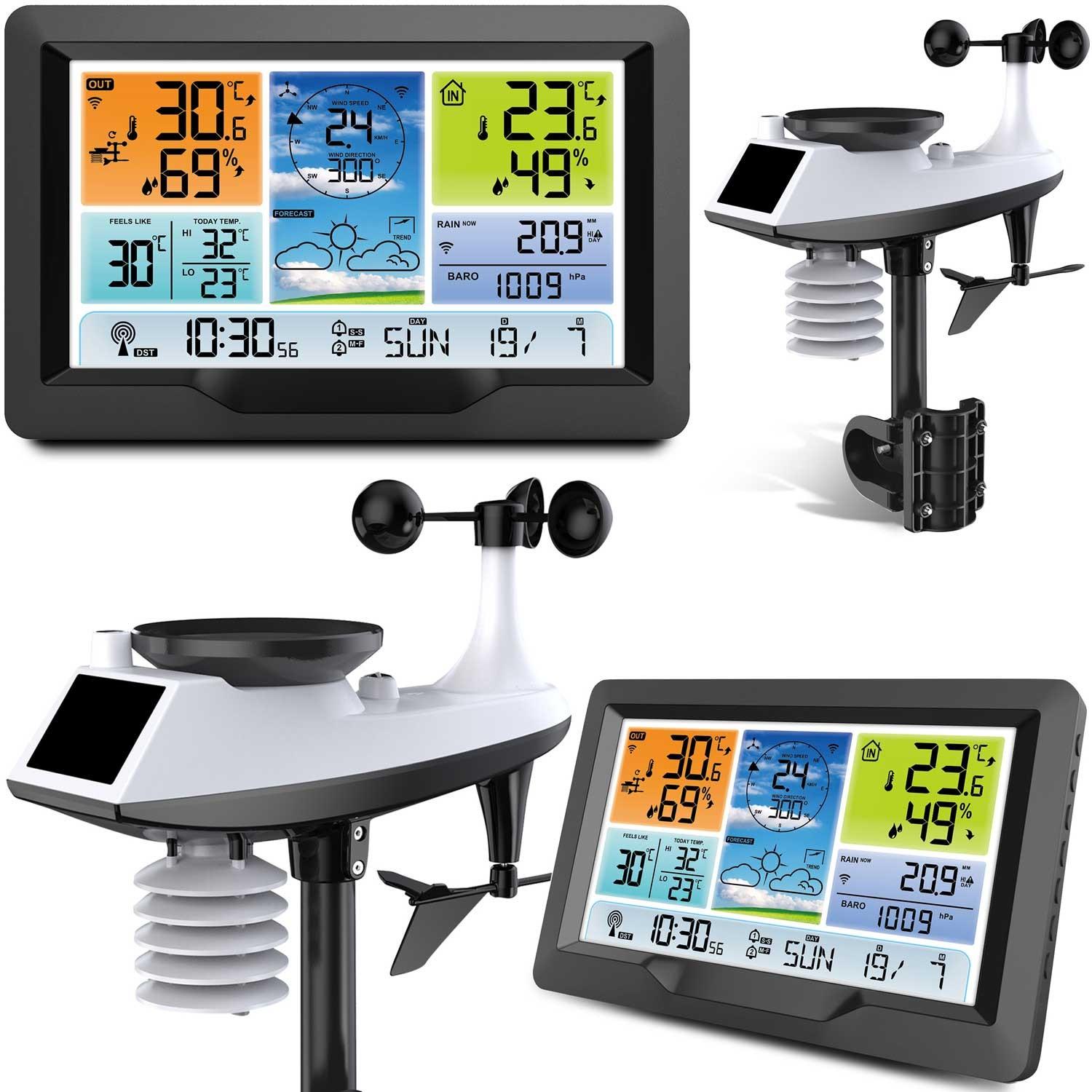 BD-905 graphite weather station with display