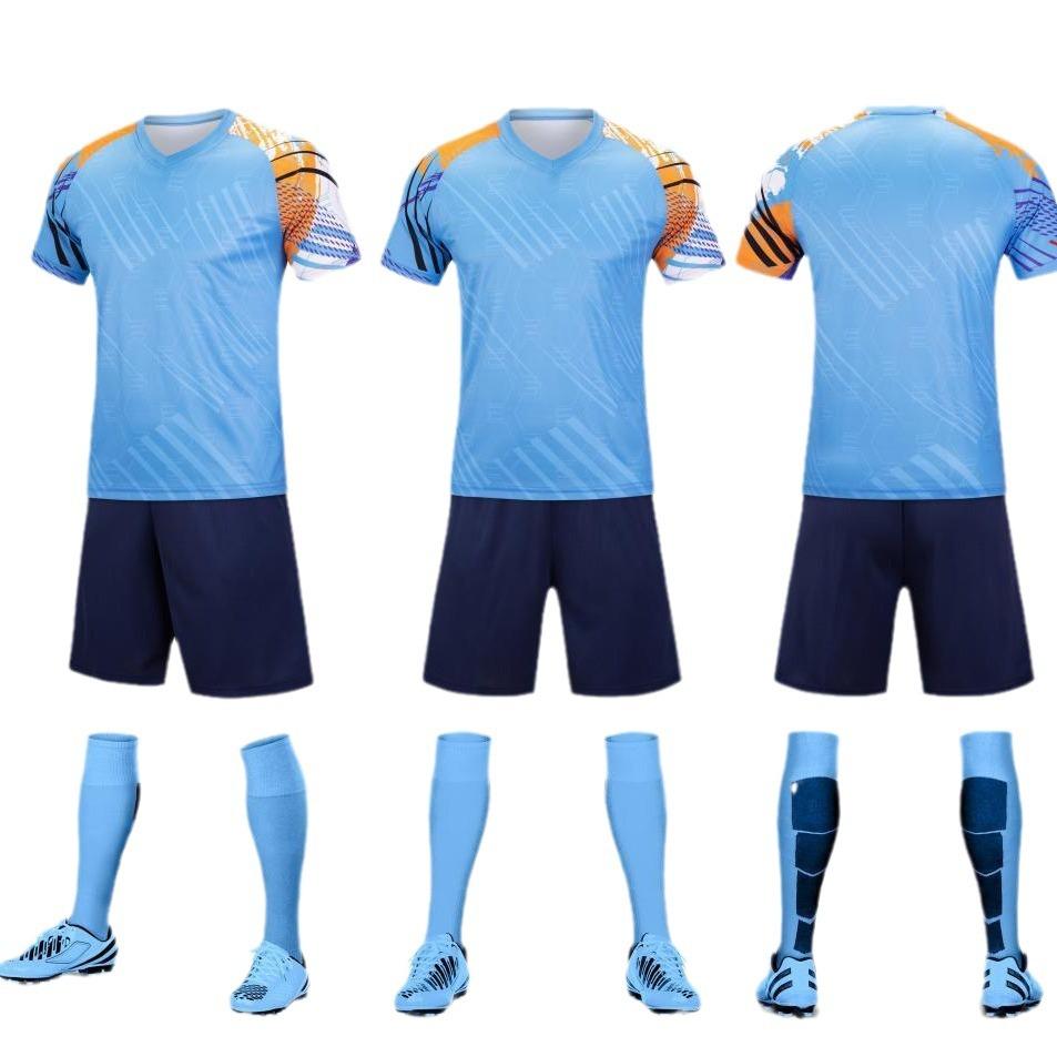 Men'S And Women'S Suit Trendy Training Team Uniforms Kids Adult Team Competition Summer Sports Short Sleeve Soccer Jersey 605