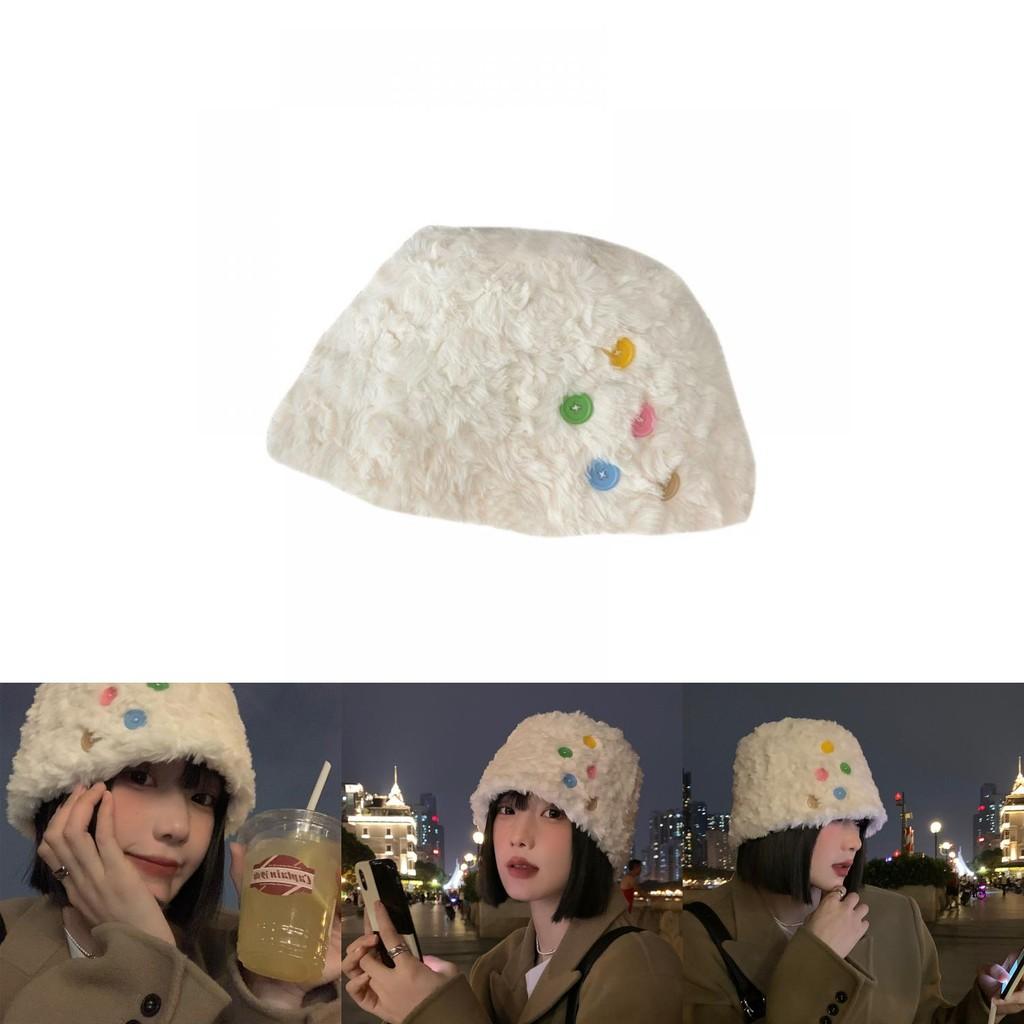 Fashionable Women's Winter Bucket Hat 2022 Cozy Plush Design Cotton Material Perfect For Cold Seasons