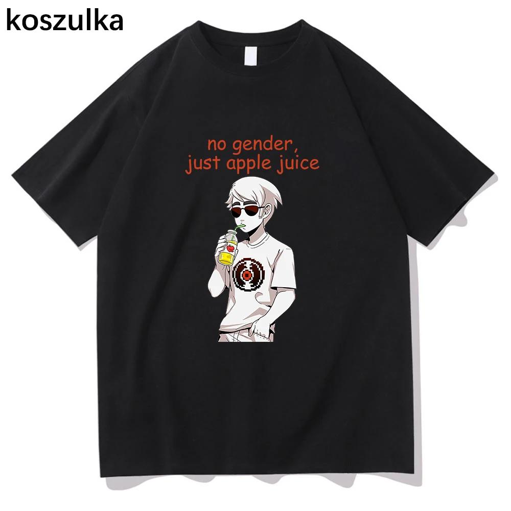 Homestuck Pólók Nincs Nem, Csak Almalé Vicces Férfi/női Pulóver Vintage Nyári Pamut Harajuku Rövid Ujjú Póló