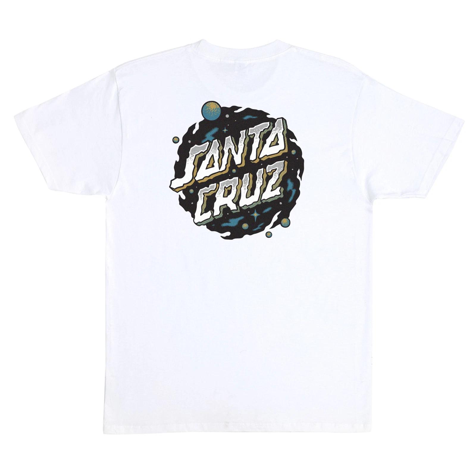 Santa Cruz Jake Wooten OMINOUS DOT Skateboard T Shirt WHITE S