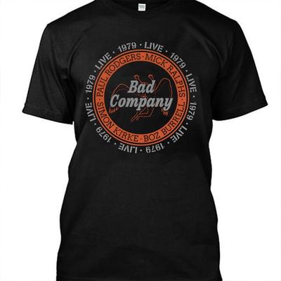 Camiseta Unissex Retro Bad Company Band Concert Men S-235XL 9D323