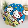 1pc Hello Kitty Night Study Circle Umbrella with Plastic Handle,Suitable for All Seasons Home Travel Outdoor UmbrellaSanlio623