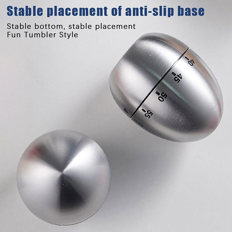 Eieruhr Eiförmiger Küchentimer Rein Mechanische Struktur Für Sichere Und Genaue Zeitmessung Ihres Kochens Und Backens