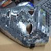 Glitzernde Diskokugel-Maske Halloween-Maske Cosplay Verkleidungskostüm Requisiten für Frauen Männer Halloween Maskerade Party Kostüme