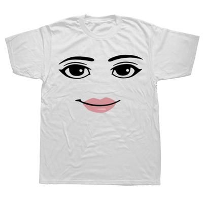 Novità Robot Robloxs Viso di Donna Gioco Meme Maglietta Unisex Girocollo Manica Corta Abbigliamento Top Estivo Maglietta
