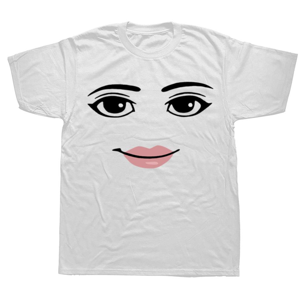 Novelty Robot Robloxs Woman Face Game Meme Tshirt Unisex Round Neck Short Sleeve Clothing Summer Top Tee