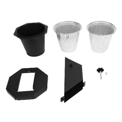 Grill Grease Bucket Fit for Traeger Heavy Duty Steel Heat Resist Kid Safe Closed Grease Drip Catcher