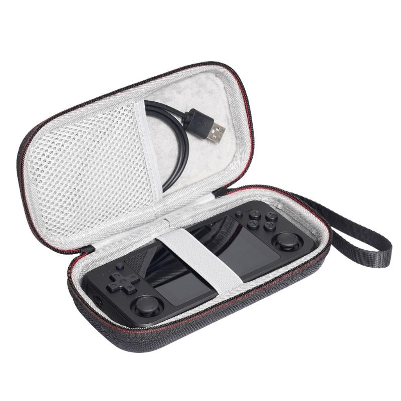Game Console Storage Bag Scratch Resistant Bag for RG351P RG 351P Protector Case Travel Pouch with Lanyard and Pocket